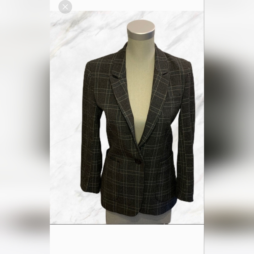Marciano Black / Grey Plaid Blazer